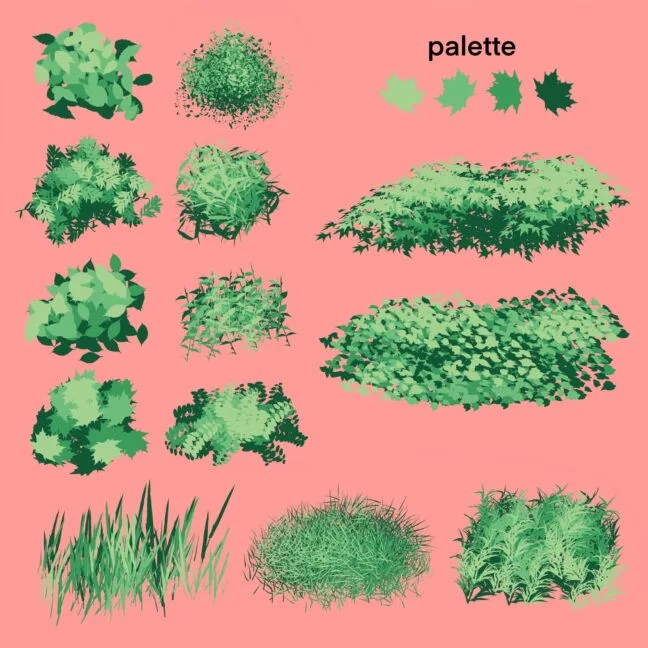 floral leaf procreate brushes 1 Floral & Leaf Procreate Brushes