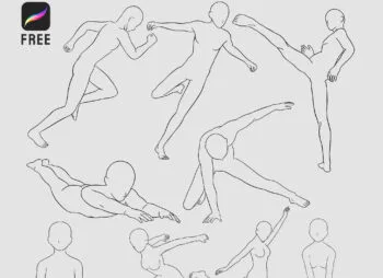 Male Female Body Poses Procreate