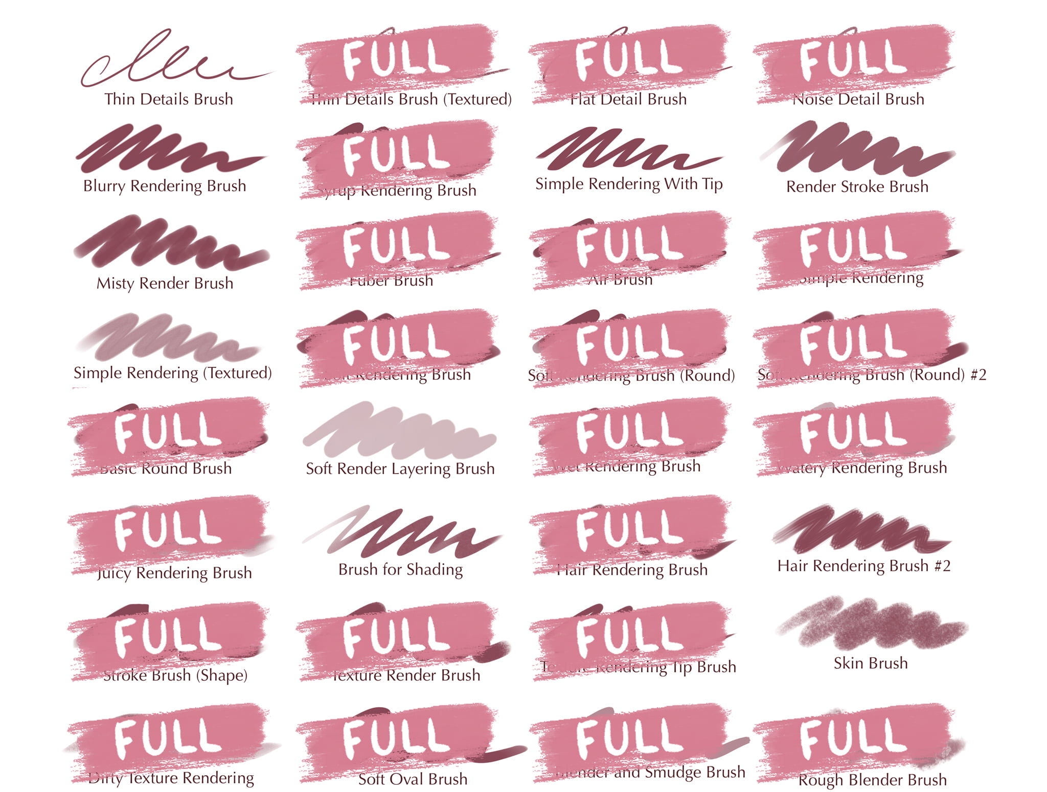 Rendering Procreate Brushes GraphicsBunker