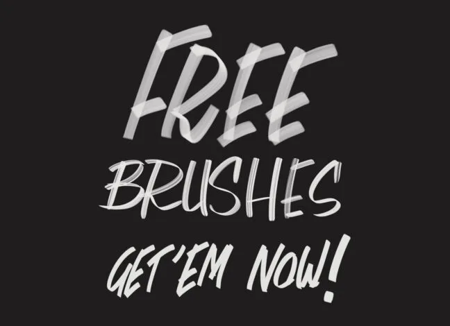 Sign Painting Procreate Brushes