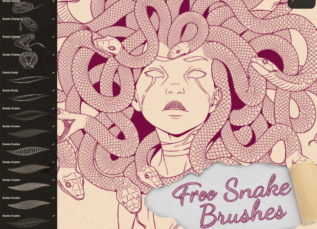 Snake Tattoo Brushes Procreate
