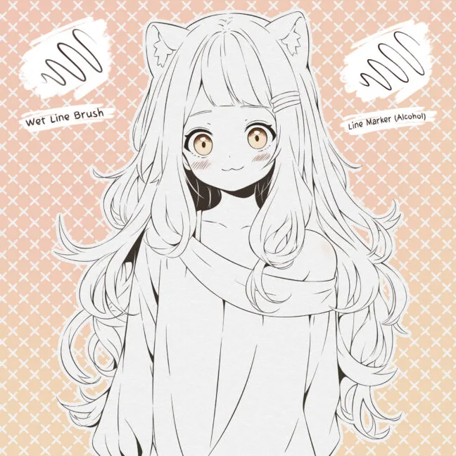 soft lineart brushes procreate 2 Soft Lineart Brushes Procreate