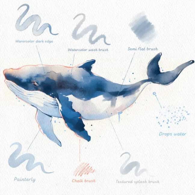triton watercolor procreate brushes 2 Triton Watercolor Procreate Brushes
