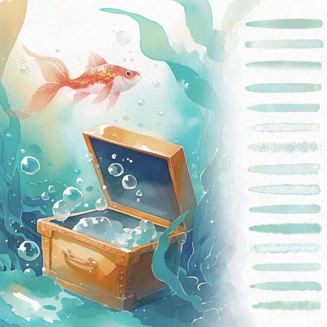 Watercolor Siren Procreate Brushes