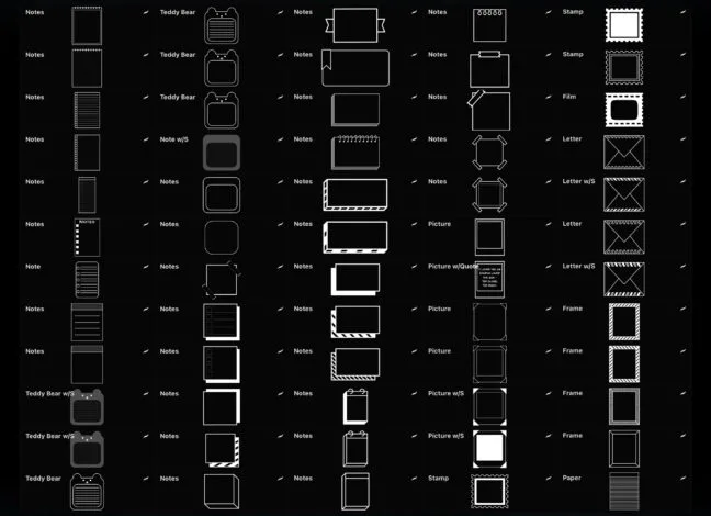 dividers accents procreate brushes 2 Dividers & Accents Procreate Brushes