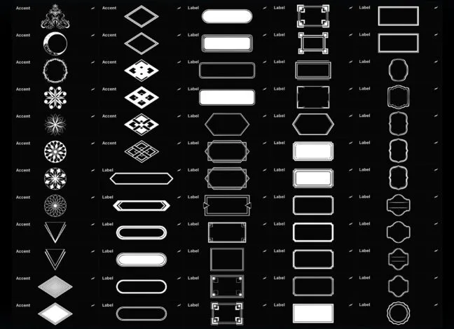 dividers accents procreate brushes 4 Dividers & Accents Procreate Brushes