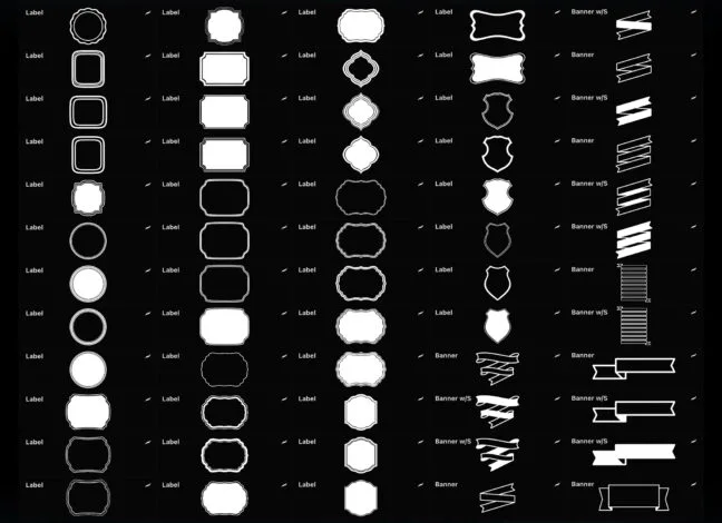 dividers accents procreate brushes 5 Dividers & Accents Procreate Brushes