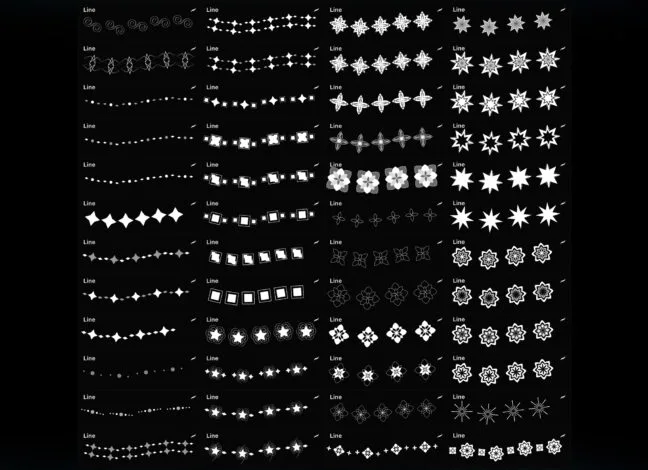 dividers accents procreate brushes 7 Dividers & Accents Procreate Brushes