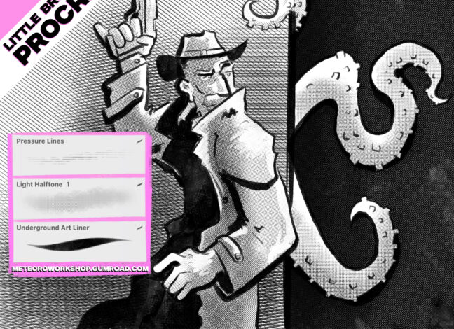 Halftone Effect Brushes Procreate