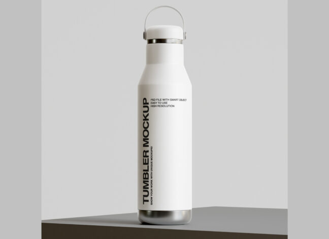 Standing Tumbler Mockup