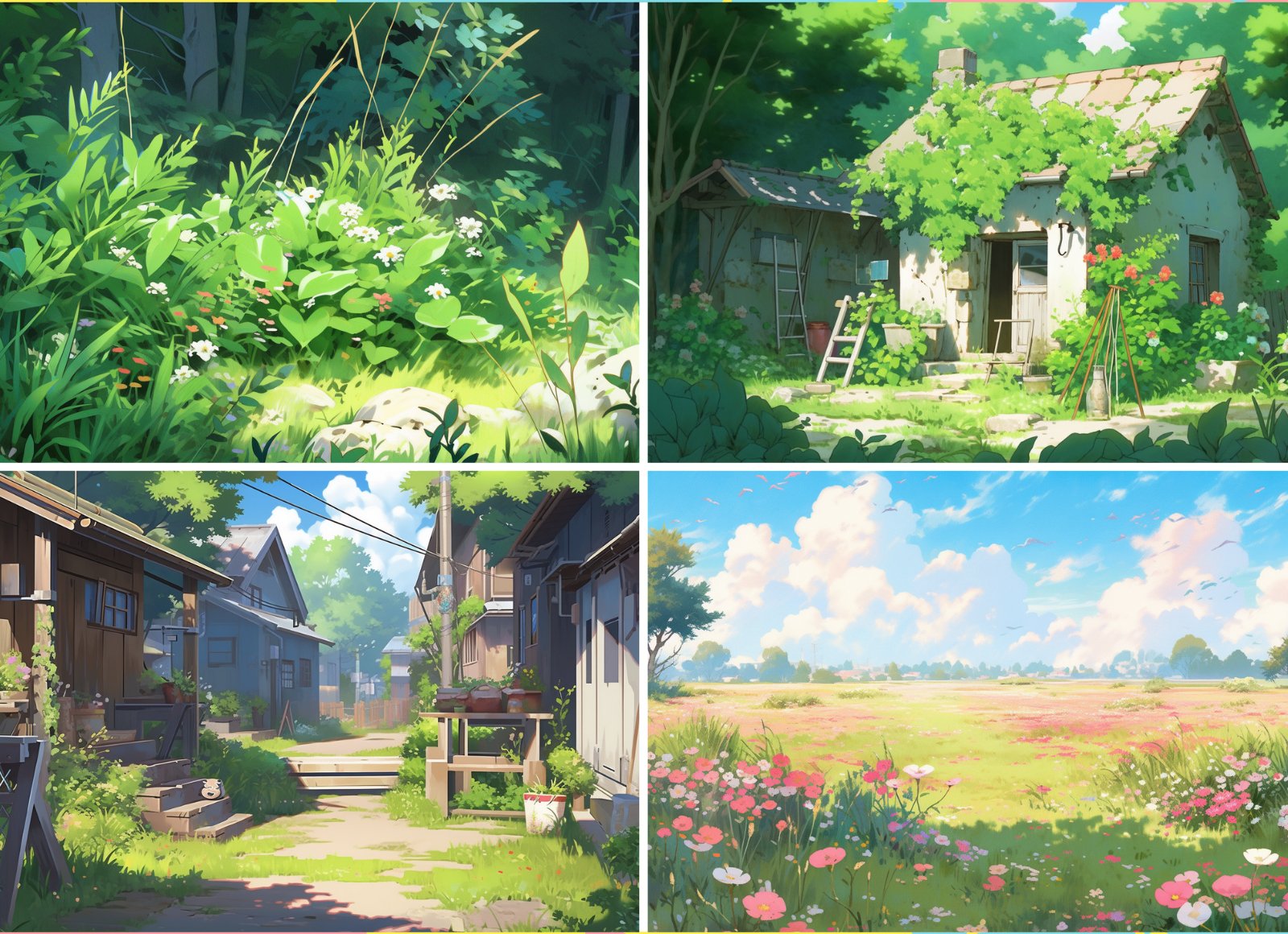 Ghibli Nature Procreate Brushes - GraphicsBunker