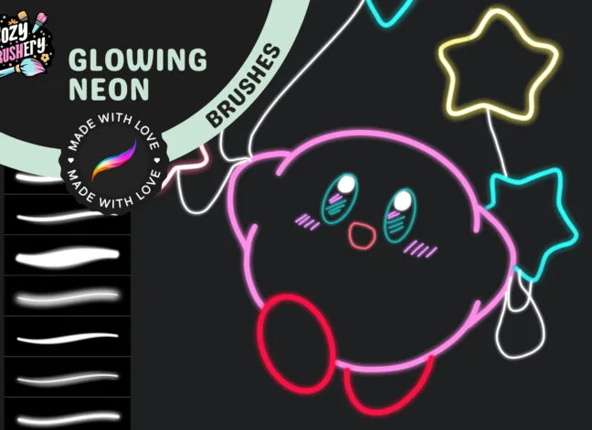 glowing neon brushes for procreate Glowing Neon Brushes for Procreate