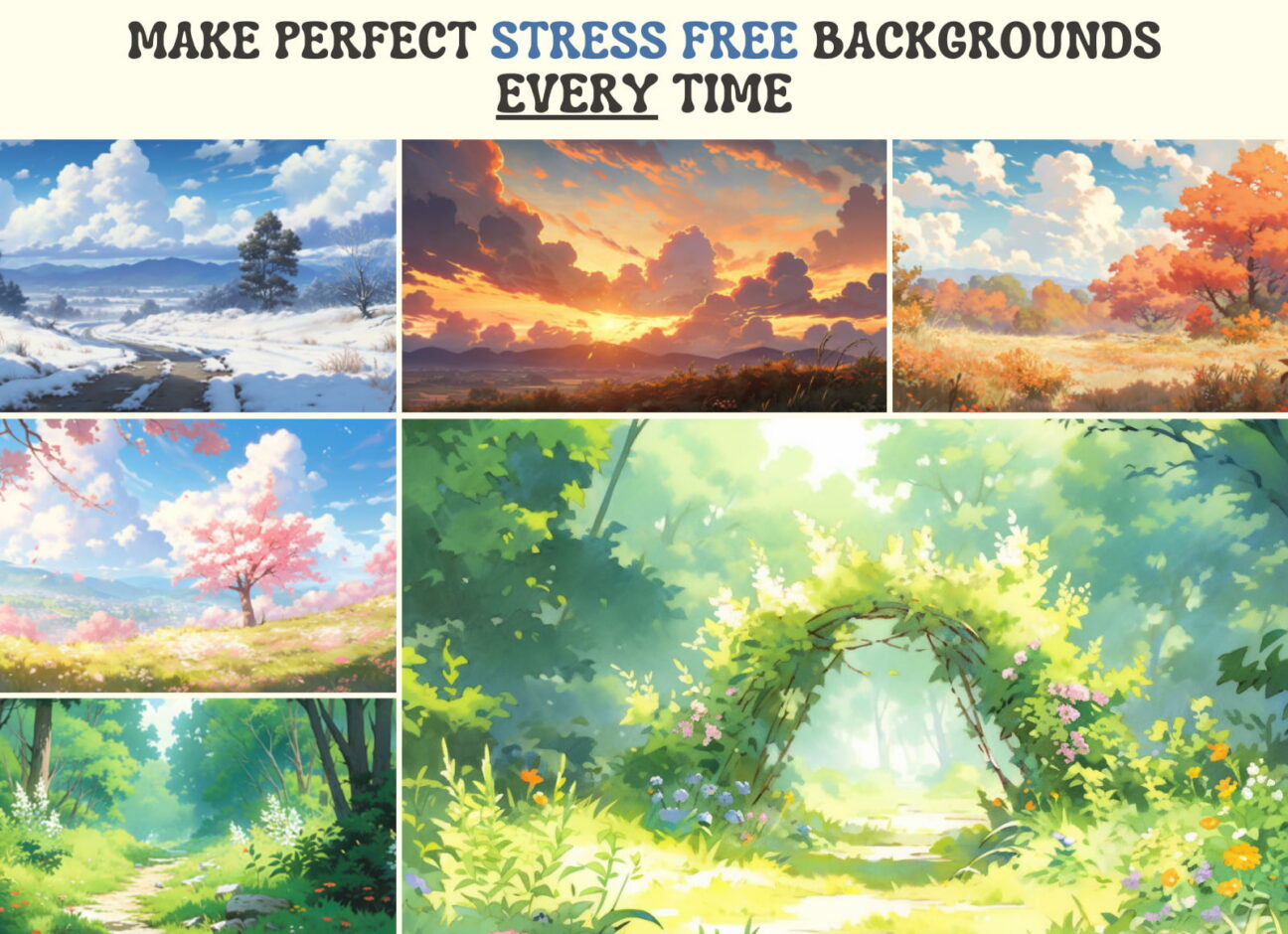 Nature Brush Pack For Procreate - GraphicsBunker