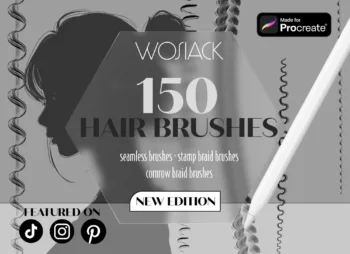 Hair Brushes for Procreate