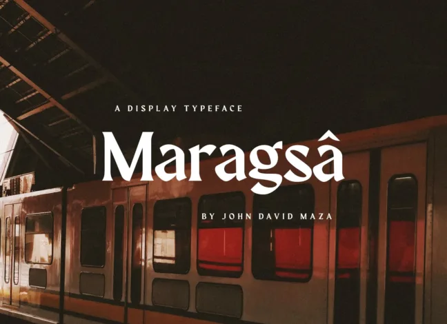 Maragsâ: A Bold & Expressive Typeface