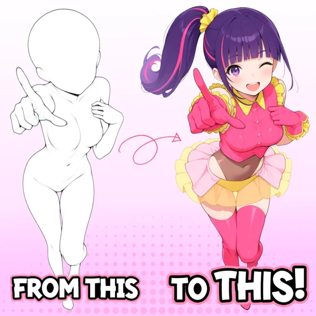 Idol Poses Brushes for Procreate