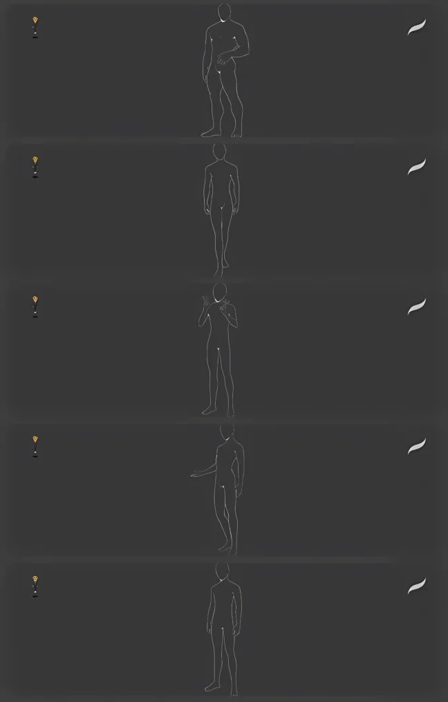 Male Pose Brush Pack for Procreate