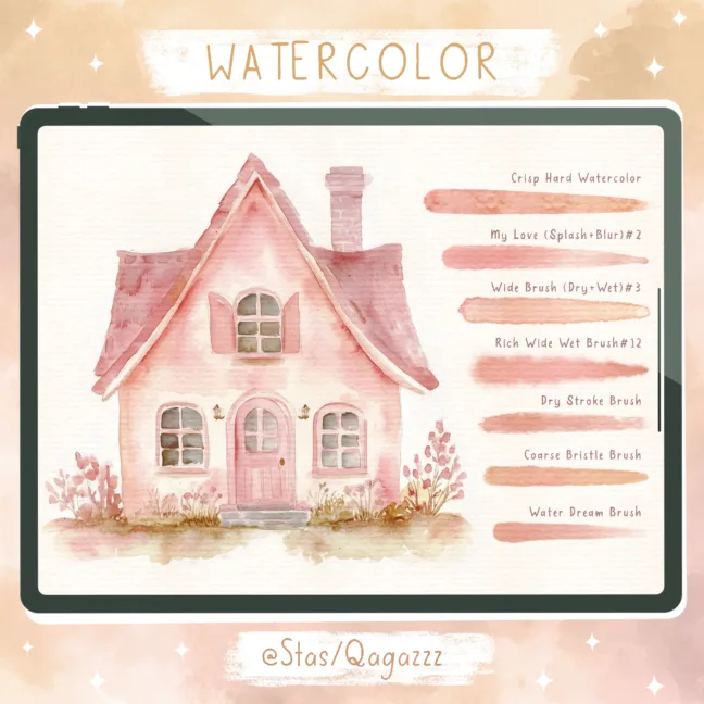 realistic watercolor brushes procreate 1 Realistic Watercolor Brushes Procreate