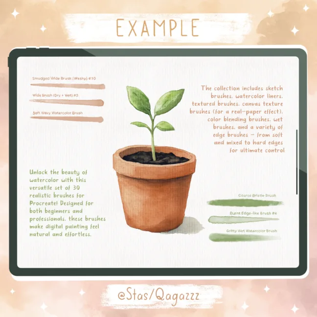 realistic watercolor brushes procreate 5 Realistic Watercolor Brushes Procreate