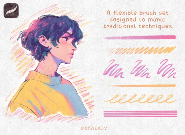 retro pencil procreate brushes 1 Retro Pencil Procreate Brushes