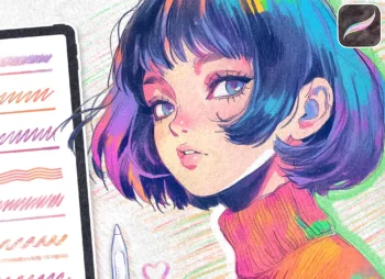 Retro Pencil Procreate Brushes