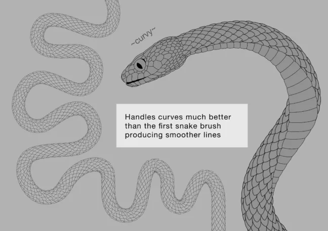 snake scale procreate brush 2 1 Snake Scale Procreate Brush 2