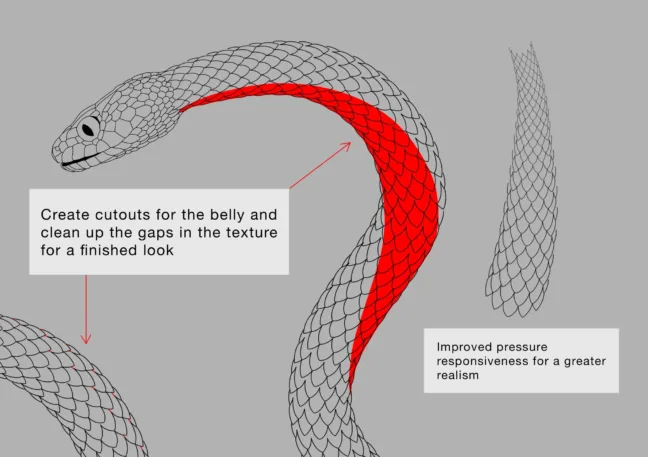 snake scale procreate brush 2 2 Snake Scale Procreate Brush 2