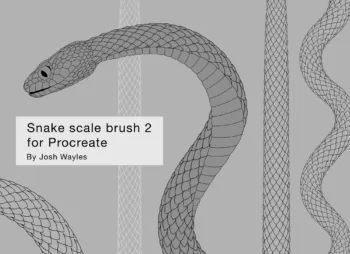 Snake Scale Procreate Brush 2
