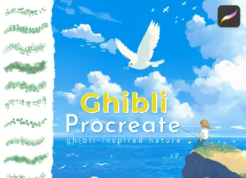 Soft Ghibli Style Brushes for Procreate