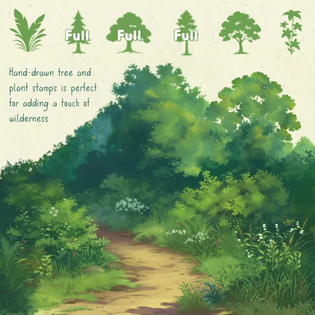 Soft Ghibli Style Brushes for Procreate