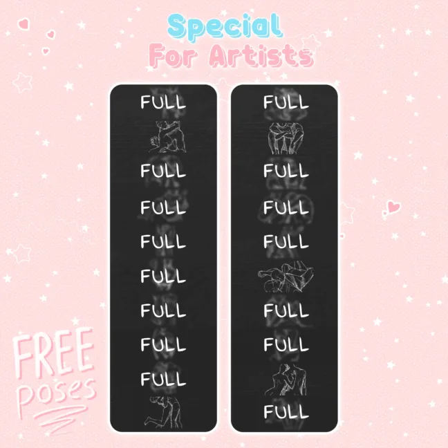 valentine romantic body pose stamps 5 Valentine Romantic Body Pose Stamps