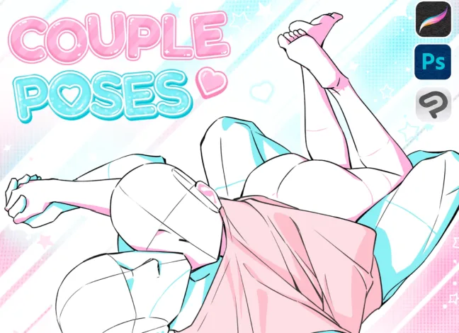 valentine romantic body pose stamps Valentine Romantic Body Pose Stamps